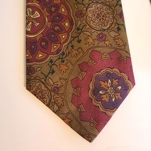 Vintage 100% Silk Isaco Men's Tie - Made in Italy